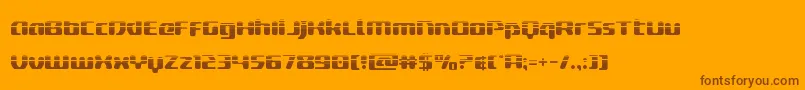 deltaphoenixhalf Font – Brown Fonts on Orange Background