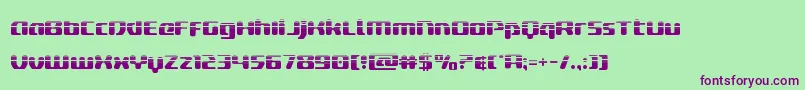 deltaphoenixhalf Font – Purple Fonts on Green Background