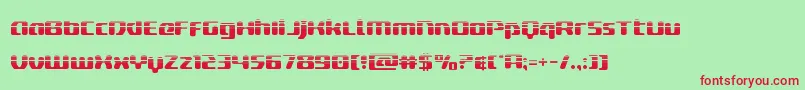 deltaphoenixhalf Font – Red Fonts on Green Background