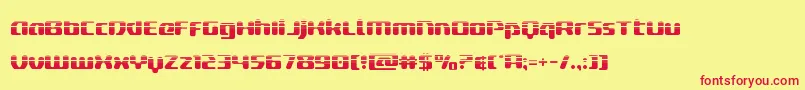 deltaphoenixhalf Font – Red Fonts on Yellow Background