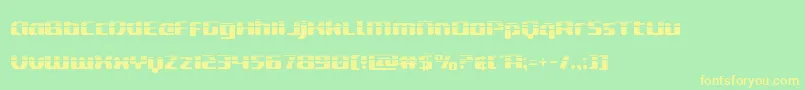 deltaphoenixhalf Font – Yellow Fonts on Green Background