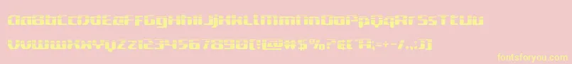 deltaphoenixhalf Font – Yellow Fonts on Pink Background