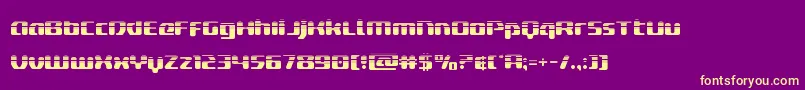 deltaphoenixhalf Font – Yellow Fonts on Purple Background