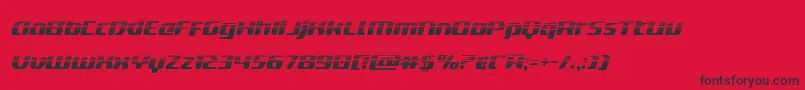 deltaphoenixhalfital Font – Black Fonts on Red Background