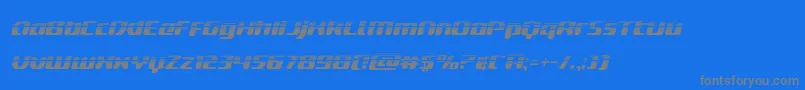 フォントdeltaphoenixhalfital – 青い背景に灰色の文字