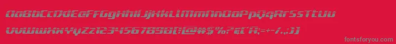 deltaphoenixhalfital Font – Gray Fonts on Red Background