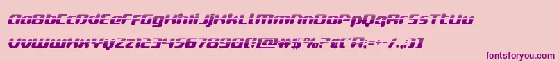 deltaphoenixhalfital-Schriftart – Violette Schriften auf rosa Hintergrund