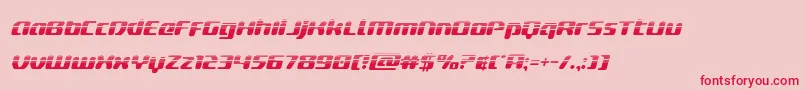 deltaphoenixhalfital Font – Red Fonts on Pink Background