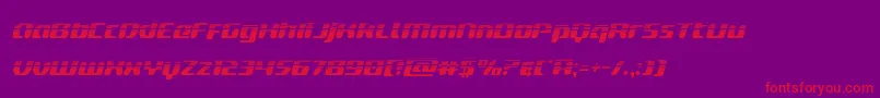 deltaphoenixhalfital Font – Red Fonts on Purple Background