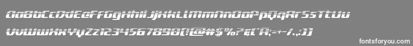 deltaphoenixhalfital Font – White Fonts on Gray Background
