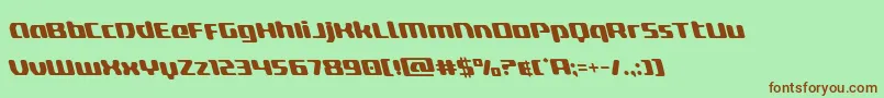 deltaphoenixleft Font – Brown Fonts on Green Background