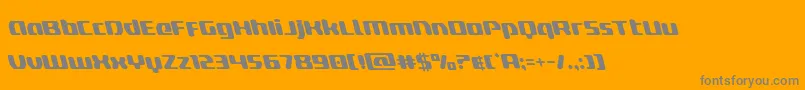 Police deltaphoenixleft – polices grises sur fond orange