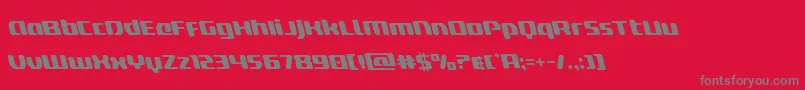 Fonte deltaphoenixleft – fontes cinzas em um fundo vermelho