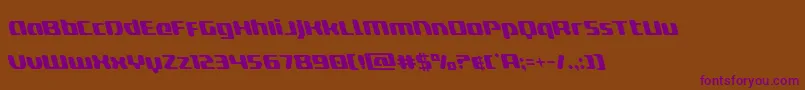 deltaphoenixleft Font – Purple Fonts on Brown Background