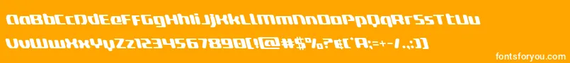 deltaphoenixleft Font – White Fonts on Orange Background