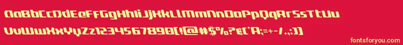 deltaphoenixleft Font – Yellow Fonts on Red Background