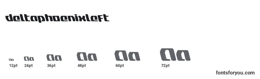 Размеры шрифта Deltaphoenixleft