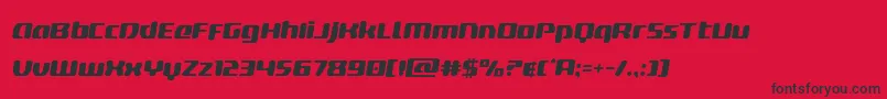 deltaphoenixsemital Font – Black Fonts on Red Background