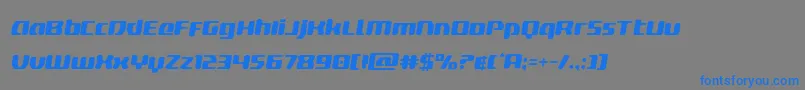 deltaphoenixsemital-Schriftart – Blaue Schriften auf grauem Hintergrund