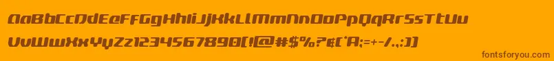 deltaphoenixsemital Font – Brown Fonts on Orange Background