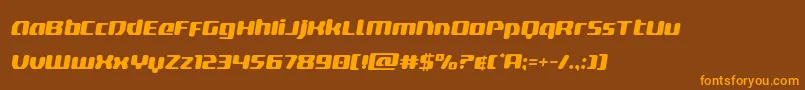 deltaphoenixsemital Font – Orange Fonts on Brown Background