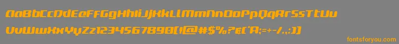 deltaphoenixsemital Font – Orange Fonts on Gray Background