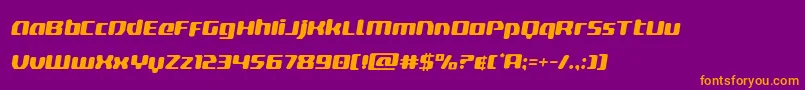 deltaphoenixsemital-Schriftart – Orangefarbene Schriften auf violettem Hintergrund