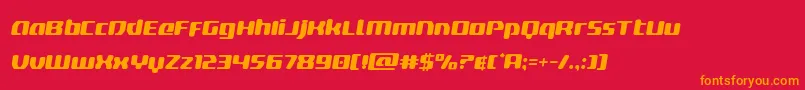 deltaphoenixsemital Font – Orange Fonts on Red Background