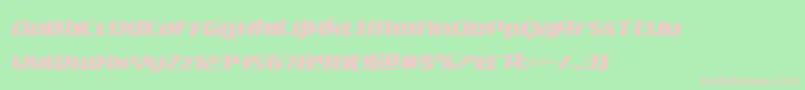 deltaphoenixsemital Font – Pink Fonts on Green Background