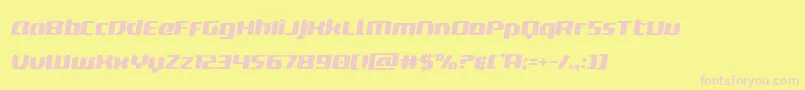 deltaphoenixsemital Font – Pink Fonts on Yellow Background