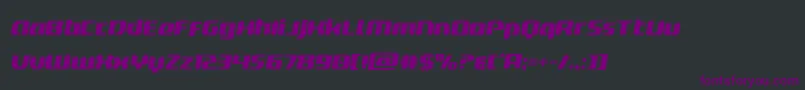 deltaphoenixsemital Font – Purple Fonts on Black Background