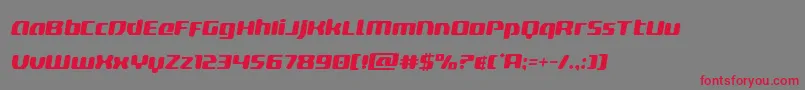deltaphoenixsemital Font – Red Fonts on Gray Background