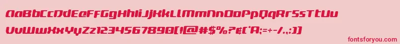 deltaphoenixsemital Font – Red Fonts on Pink Background