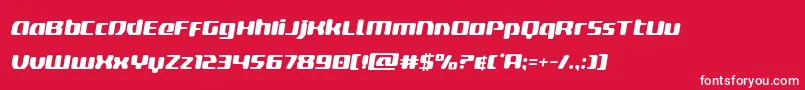 deltaphoenixsemital Font – White Fonts on Red Background