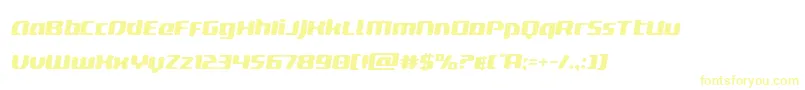 deltaphoenixsemital Font – Yellow Fonts on White Background