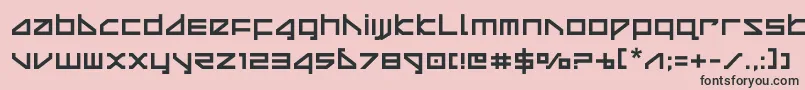 deltaray-fontti – mustat fontit vaaleanpunaisella taustalla