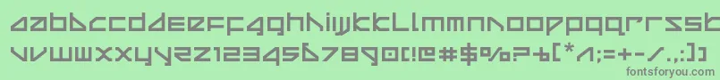 deltaray Font – Gray Fonts on Green Background