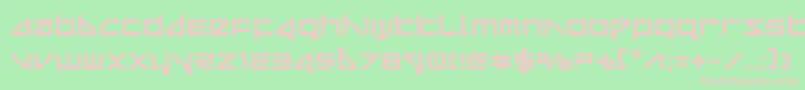deltaray Font – Pink Fonts on Green Background