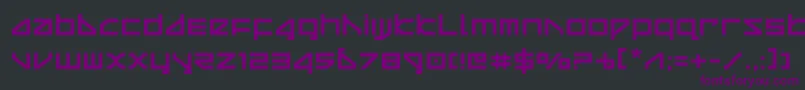 Шрифт deltaray – фиолетовые шрифты на чёрном фоне
