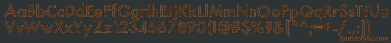 Mixstriped Font – Brown Fonts on Black Background