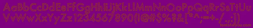 Mixstriped Font – Brown Fonts on Purple Background