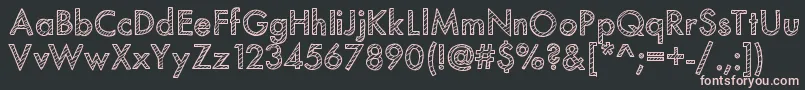 Mixstriped Font – Pink Fonts on Black Background