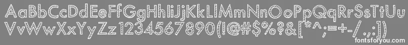 Mixstriped Font – White Fonts on Gray Background