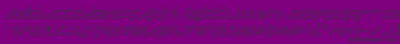 deltaray3d Font – Black Fonts on Purple Background