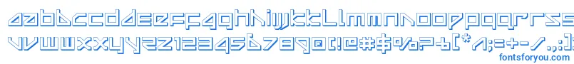 deltaray3d Font – Blue Fonts