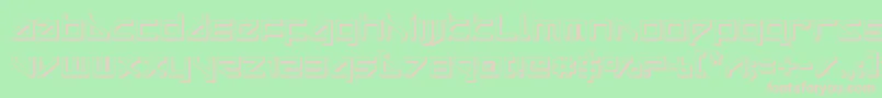 deltaray3d Font – Pink Fonts on Green Background