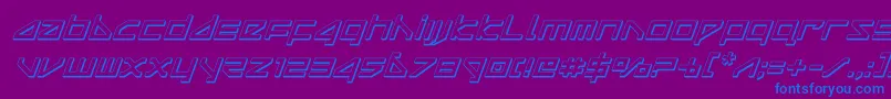 More about deltaray3dital Font deltaray3dital Font – Blue Fonts on Purple Background