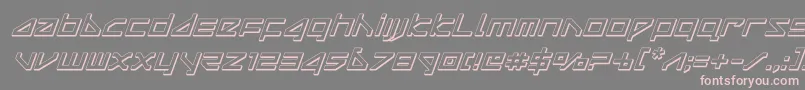 More about deltaray3dital Font deltaray3dital Font – Pink Fonts on Gray Background