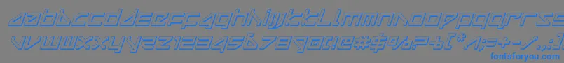 More about deltaray3dital Font deltaray3dital Font – Blue Fonts on Gray Background