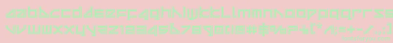 deltaraybevel Font – Green Fonts on Pink Background